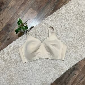 Cacique Lane Bryant Size 46D Nude Beige Lightly Lined No Wire Bra